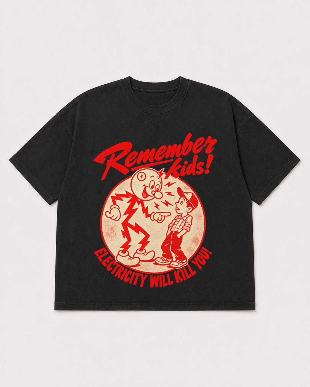 Mockup Boxy Heavyweight Tee Black product