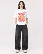 Mockup Boxy Heavyweight Tee White female full-body 03