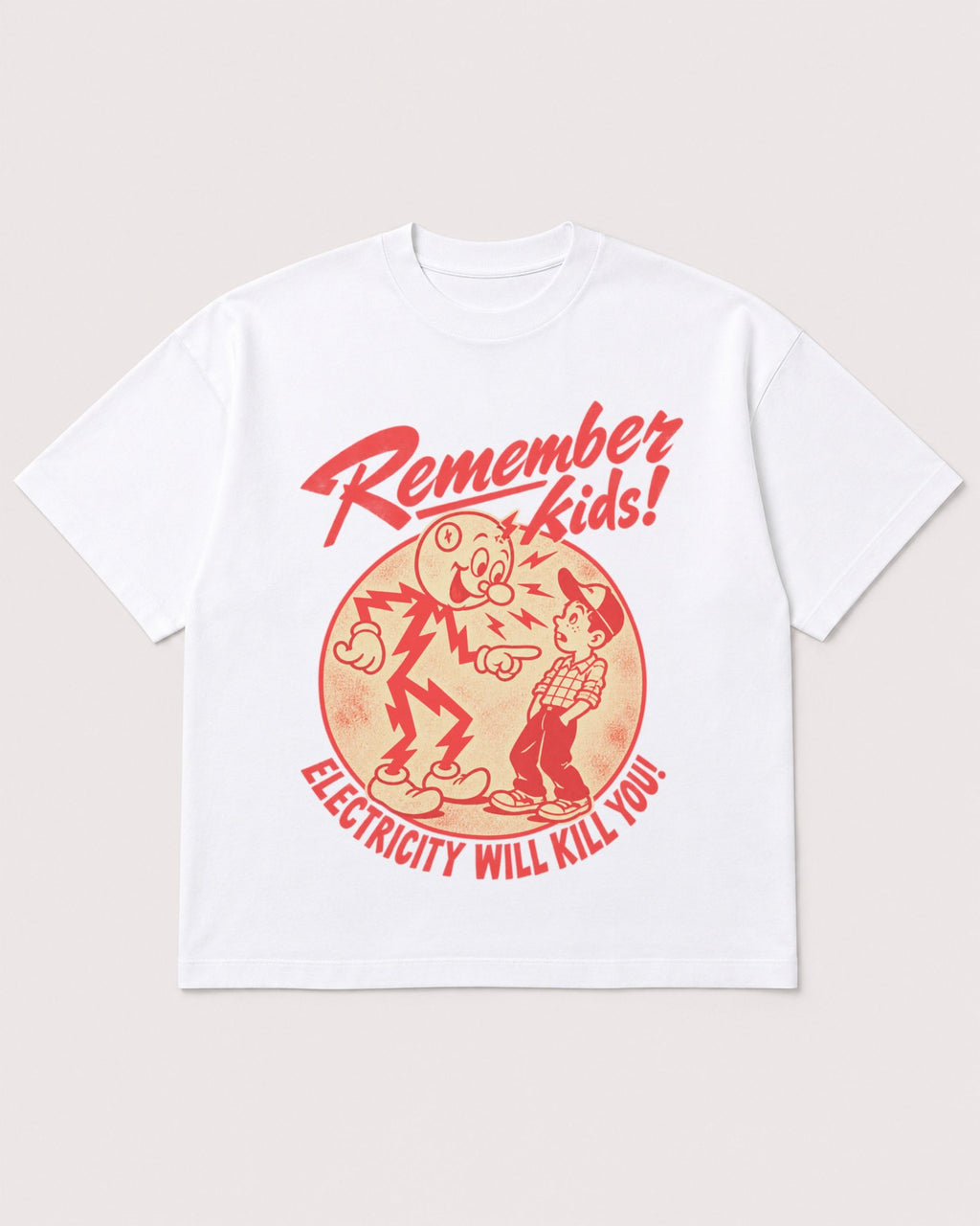 Mockup Boxy Heavyweight Tee White product