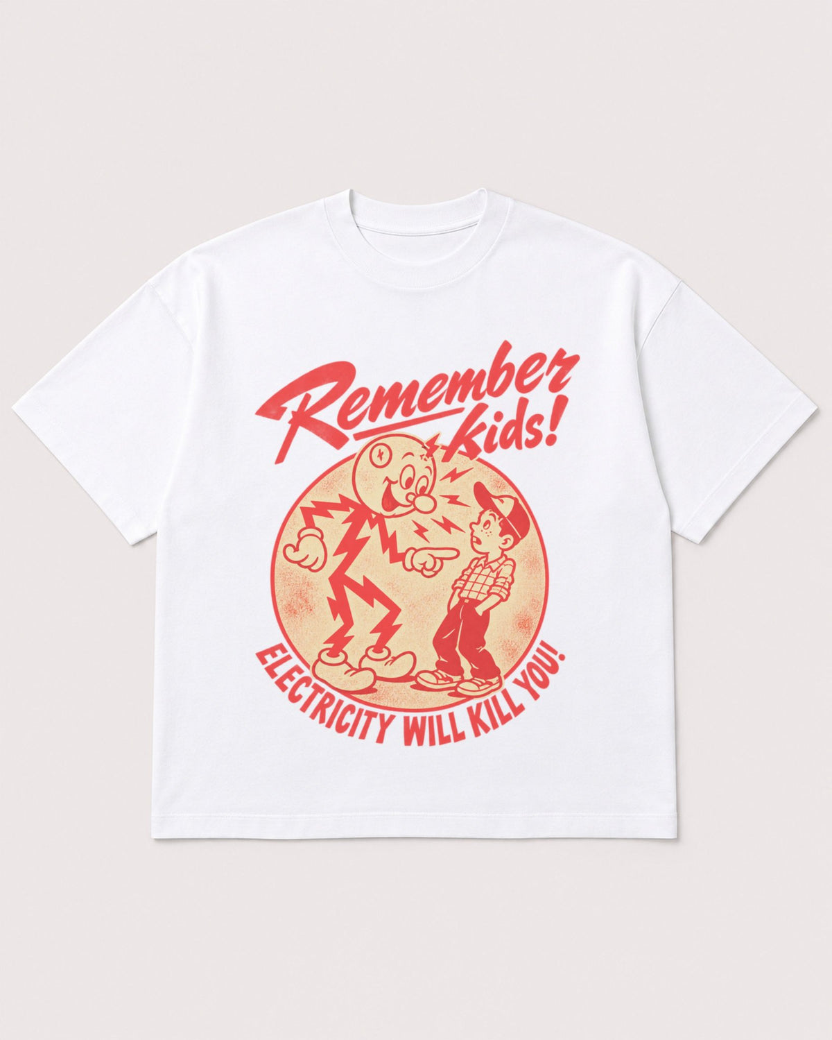 Mockup Boxy Heavyweight Tee White product