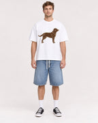 Mockup Boxy Heavyweight Tee White male full-body 08