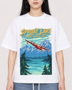 Mockup Boxy Heavyweight Tee White female close-up 01