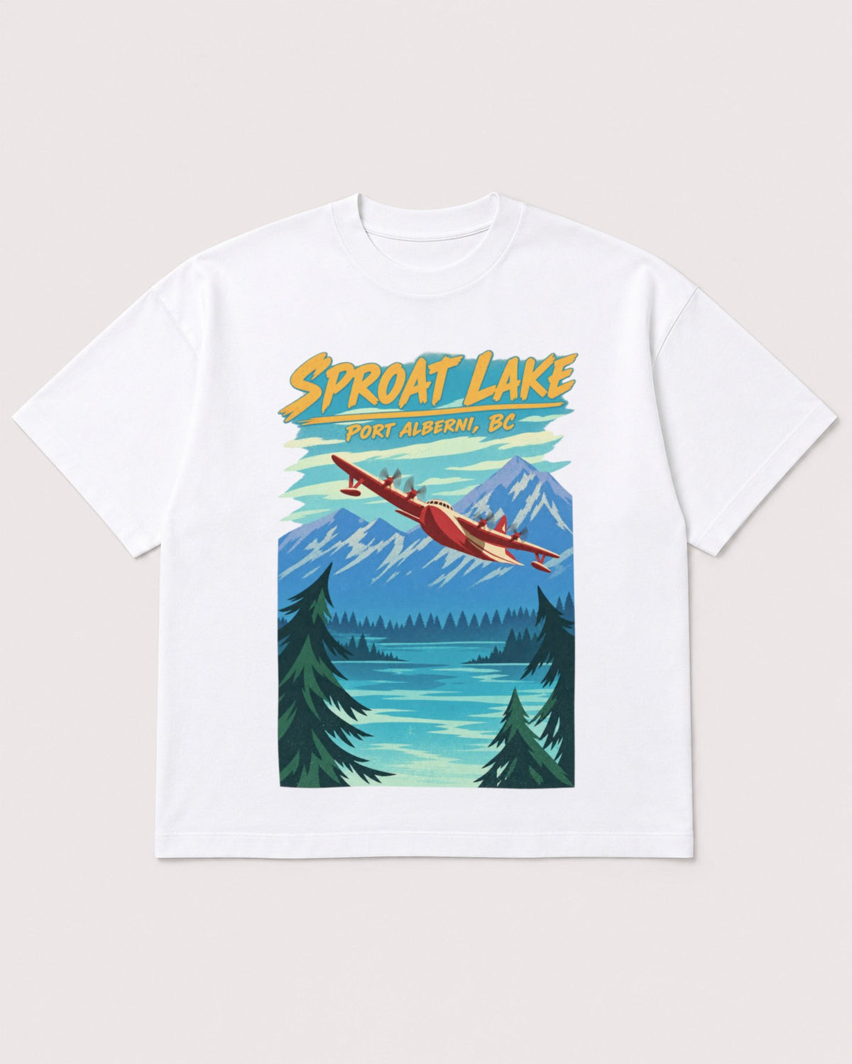 Mockup Boxy Heavyweight Tee White product