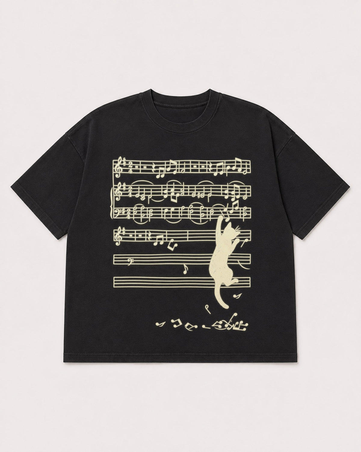 Mockup Boxy Heavyweight Tee Black product