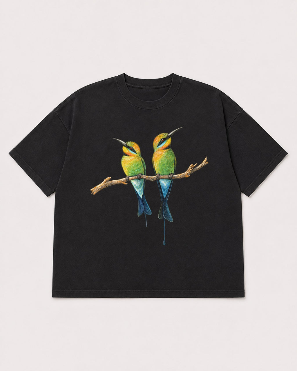 Mockup Boxy Heavyweight Tee Black product