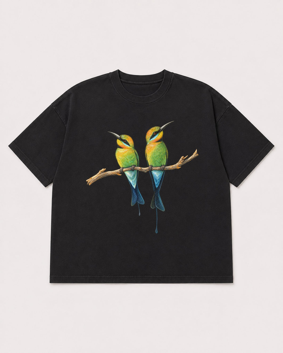 Mockup Boxy Heavyweight Tee Black product