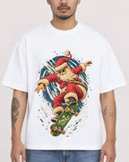 Mockup Boxy Heavyweight Tee White male close-up 12