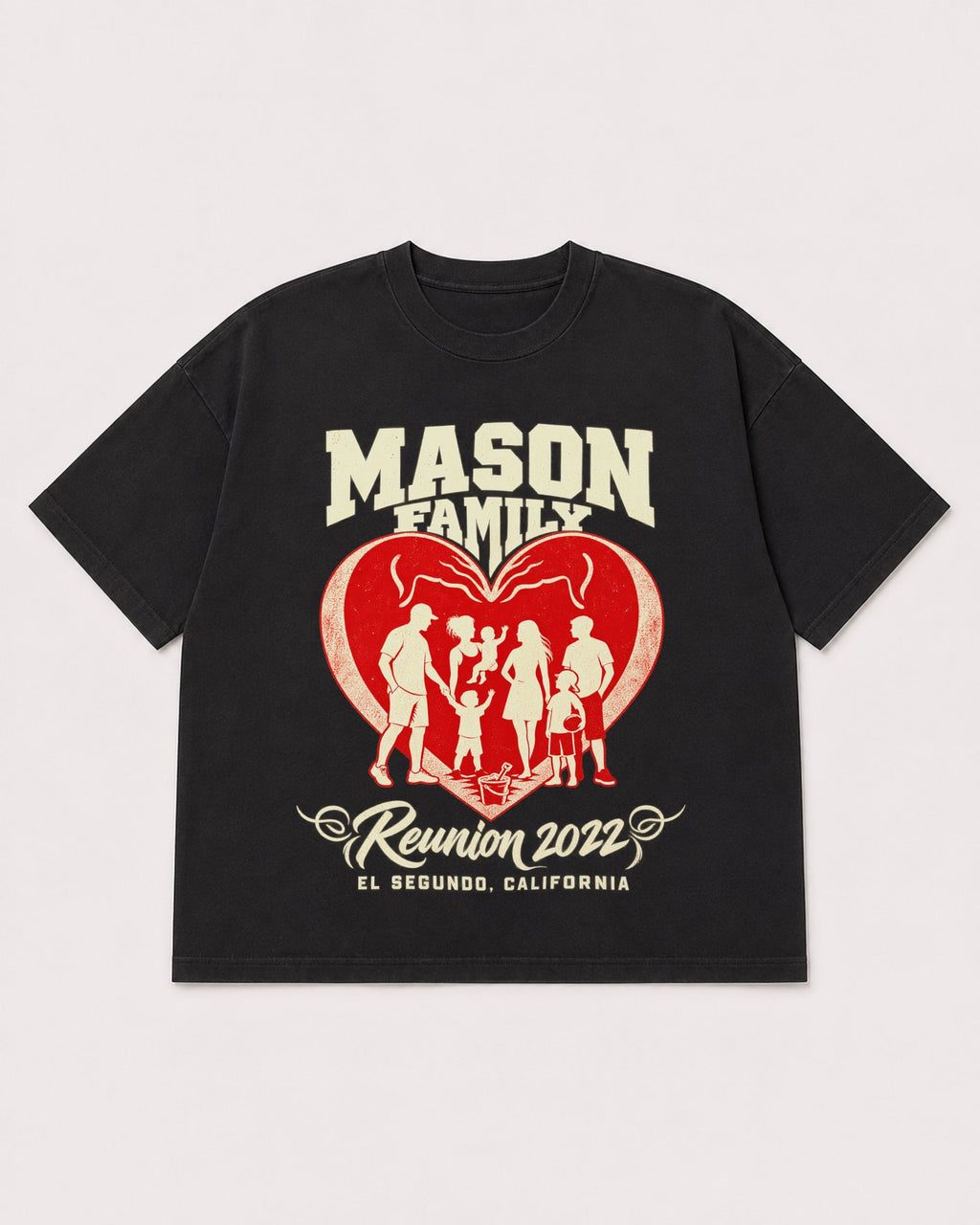 Mockup Boxy Heavyweight Tee Black product