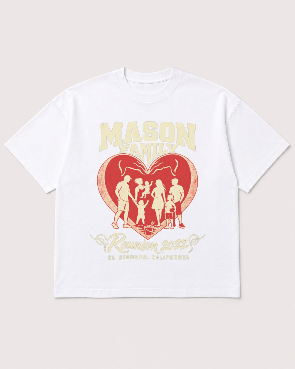 Mockup Boxy Heavyweight Tee White product