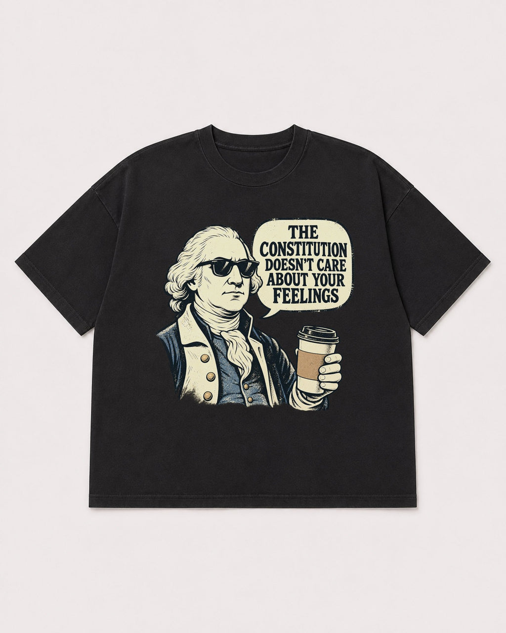 Mockup Boxy Heavyweight Tee Black product
