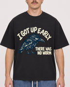 Mockup Boxy Heavyweight Tee Black male close-up 19
