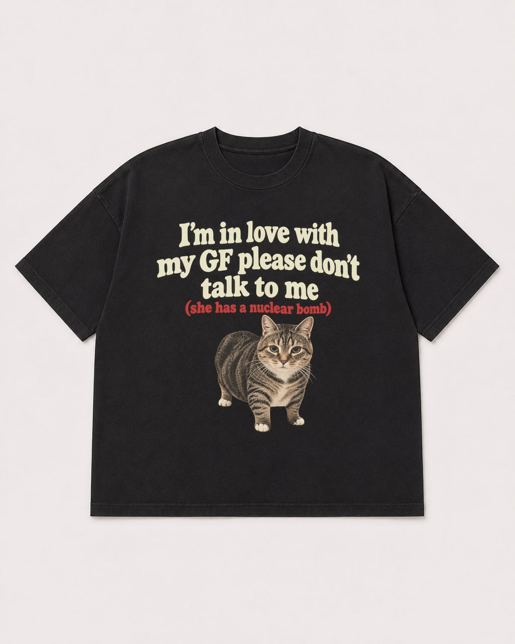Mockup Boxy Heavyweight Tee Black product
