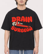 Mockup Boxy Heavyweight Tee Black male close-up 03