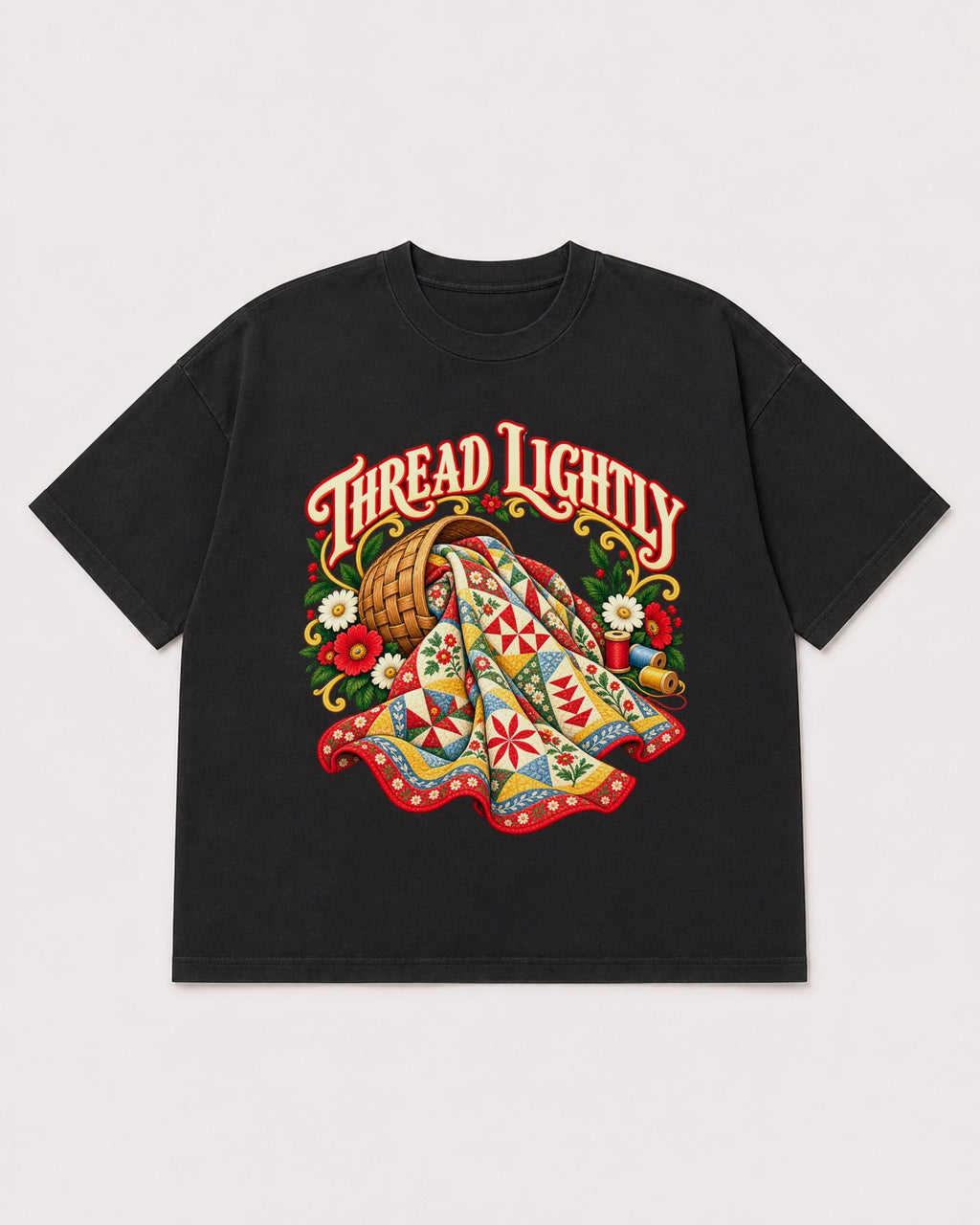 Mockup Boxy Heavyweight Tee Black product
