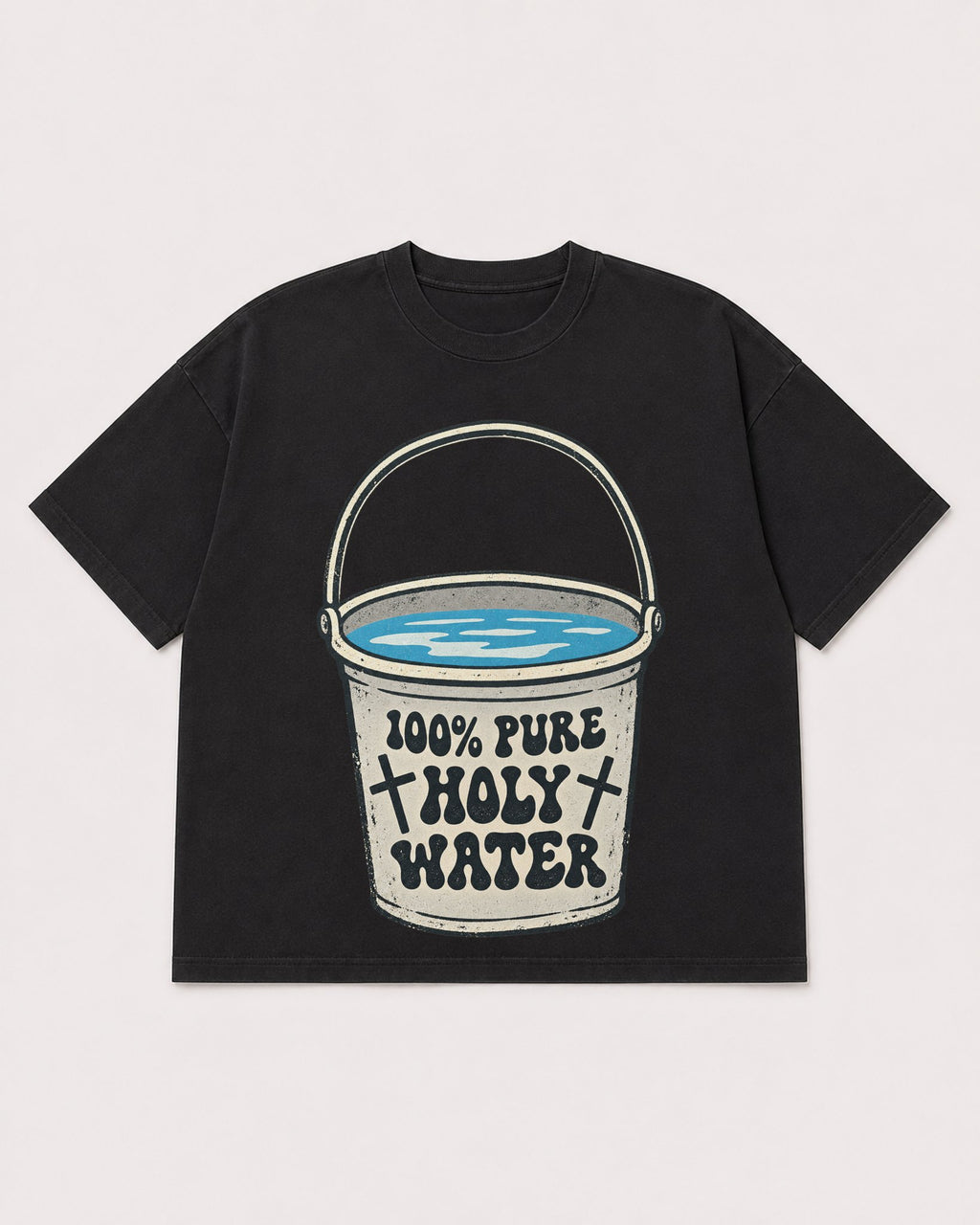 Mockup Boxy Heavyweight Tee Black product