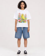 Mockup Boxy Heavyweight Tee White female full-body 26