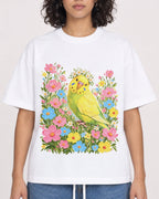 Mockup Boxy Heavyweight Tee White female close-up 26