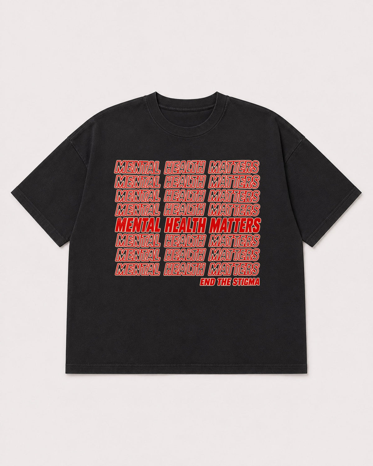 Mockup Boxy Heavyweight Tee Black product