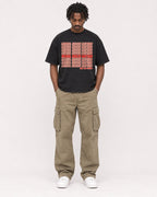 Mockup Boxy Heavyweight Tee Black male full-body 04
