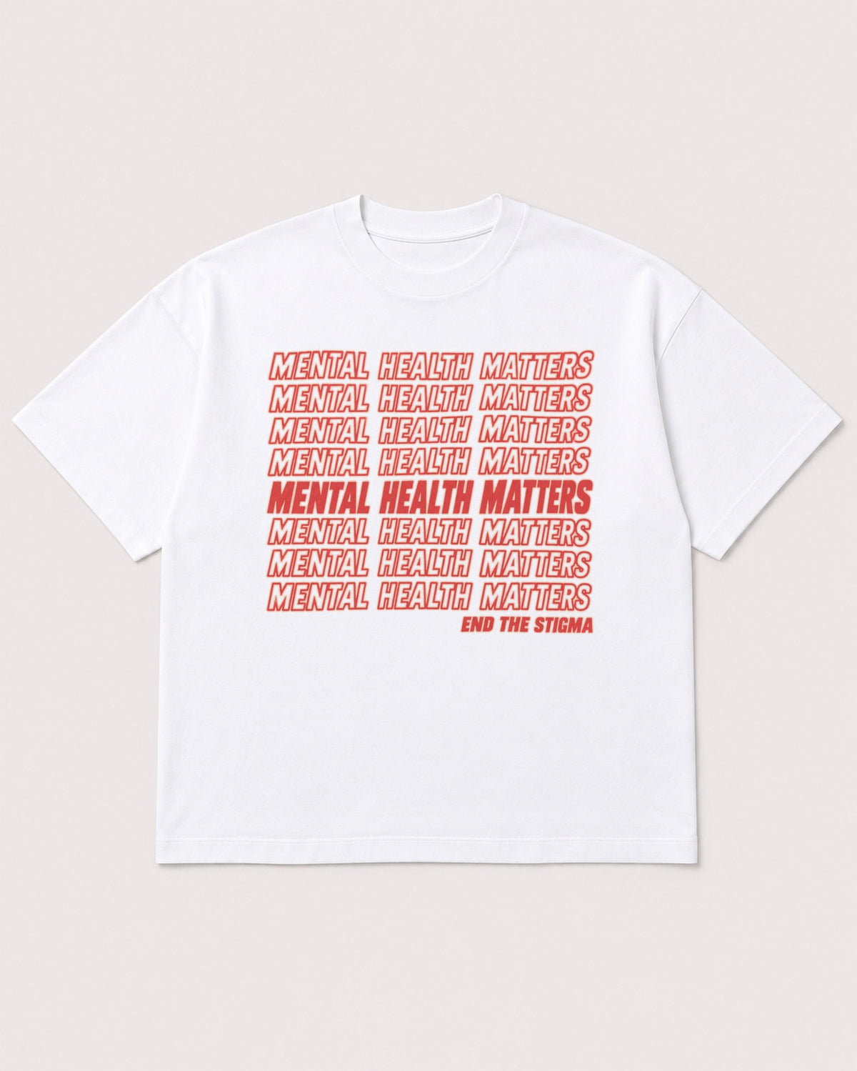 Mockup Boxy Heavyweight Tee White product