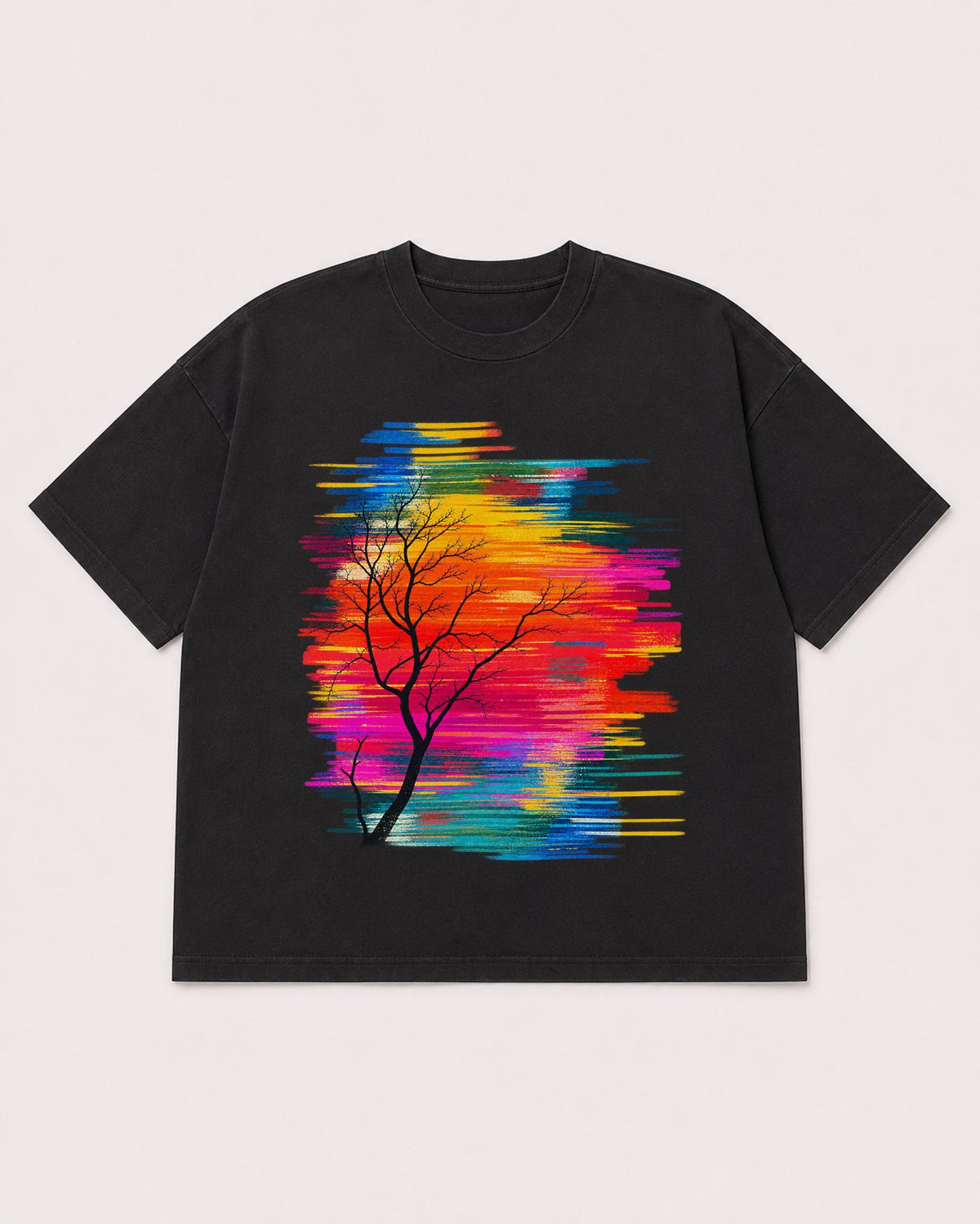 Mockup Boxy Heavyweight Tee Black product