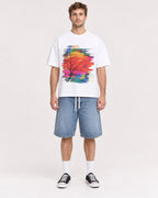 Mockup Boxy Heavyweight Tee White male full-body 08