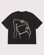 Mockup Boxy Heavyweight Tee Black product