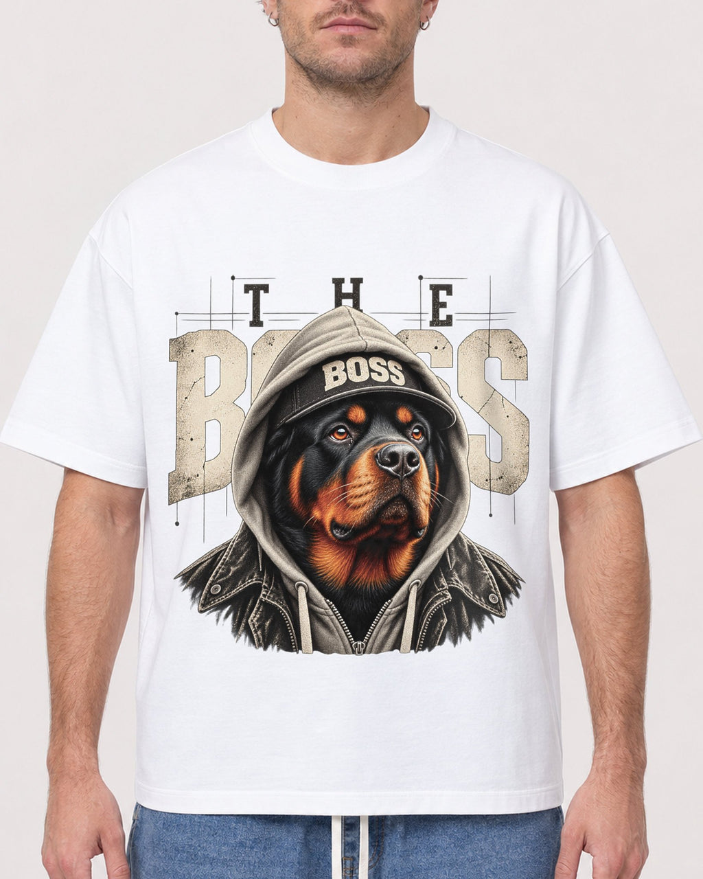 Mockup Boxy Heavyweight Tee White male close-up 08