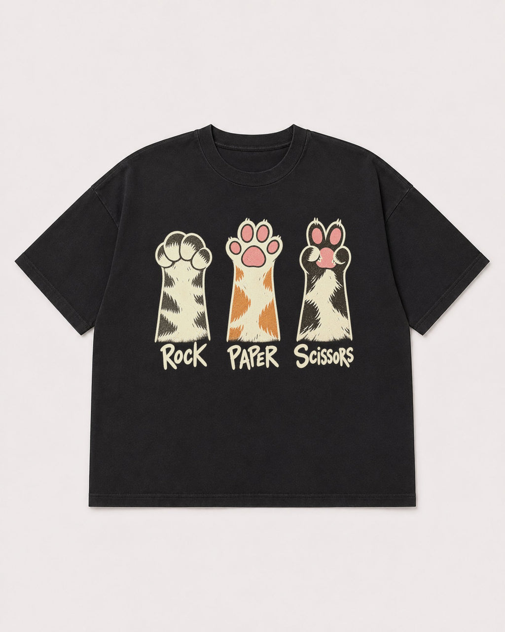 Mockup Boxy Heavyweight Tee Black product