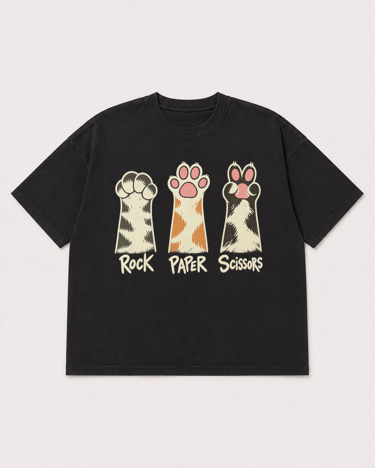 Mockup Boxy Heavyweight Tee Black product