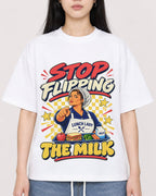 Mockup Boxy Heavyweight Tee White female close-up 01