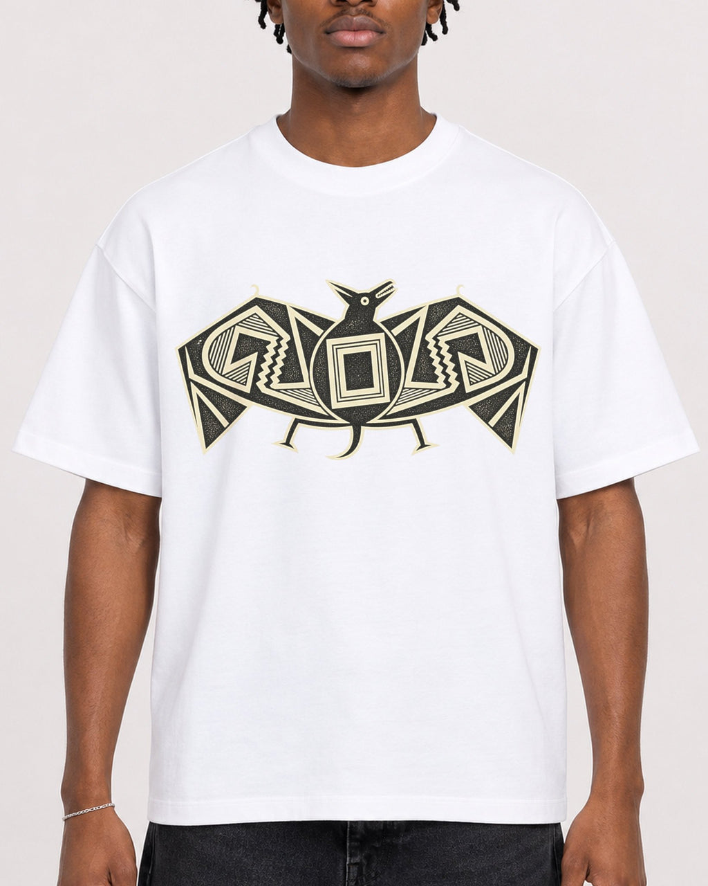 Mockup Boxy Heavyweight Tee White male close-up 05