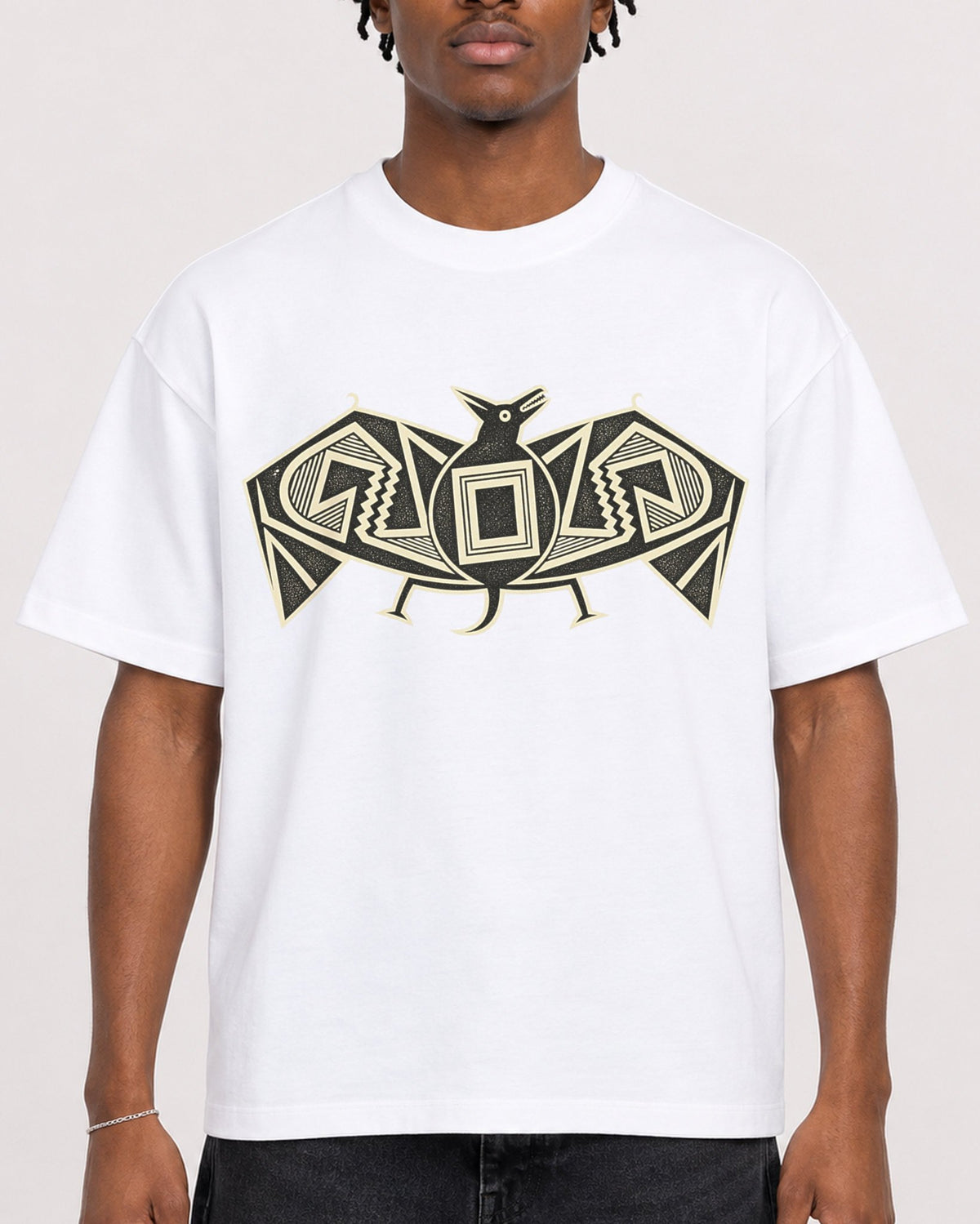 Mockup Boxy Heavyweight Tee White male close-up 05