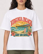 Mockup Boxy Heavyweight Tee White female close-up 07