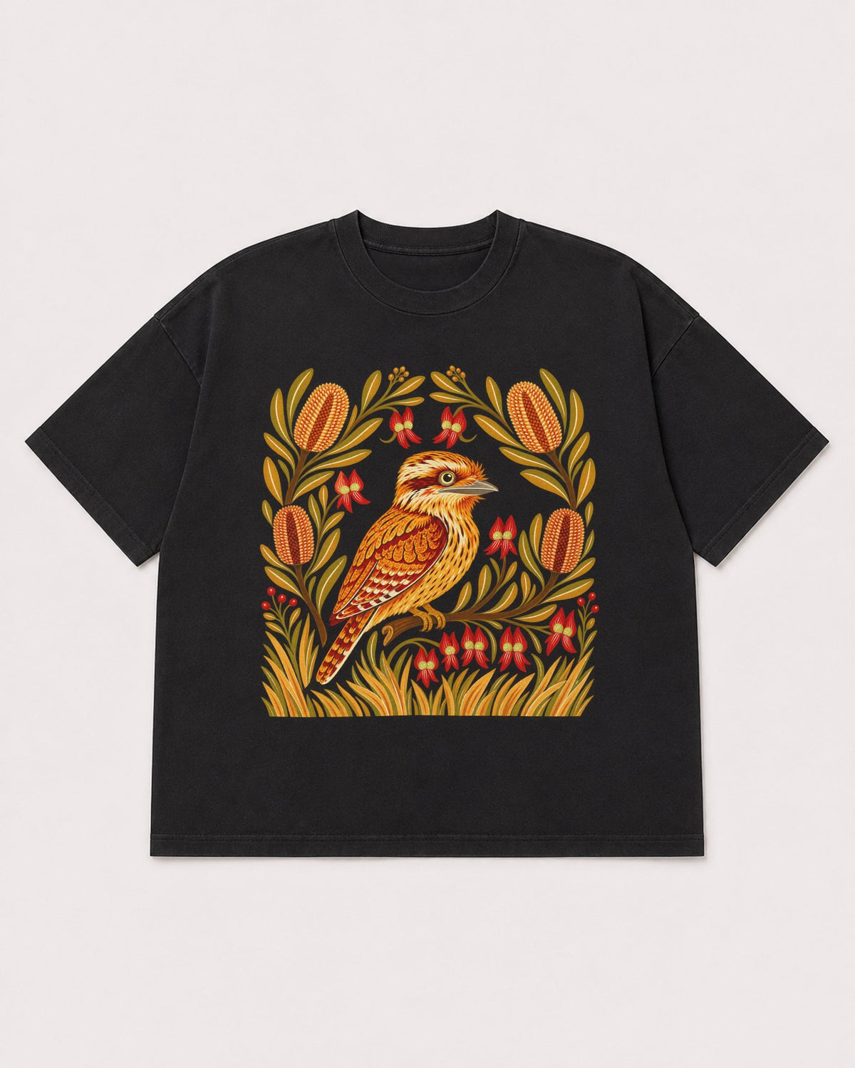 Mockup Boxy Heavyweight Tee Black product