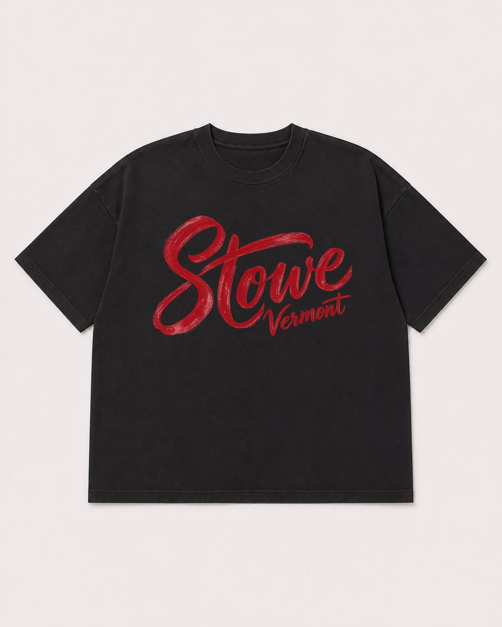 Mockup Boxy Heavyweight Tee Black product