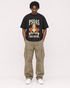 Mockup Boxy Heavyweight Tee Black male full-body 04