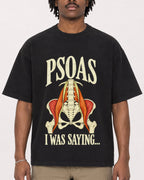 Mockup Boxy Heavyweight Tee Black male close-up 04