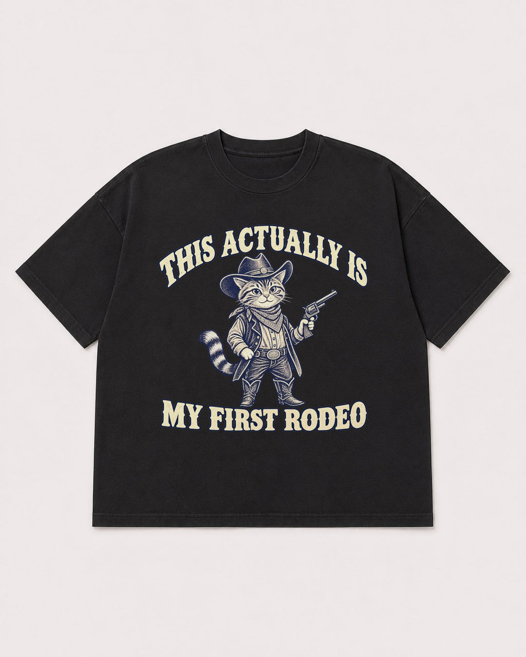 Mockup Boxy Heavyweight Tee Black product