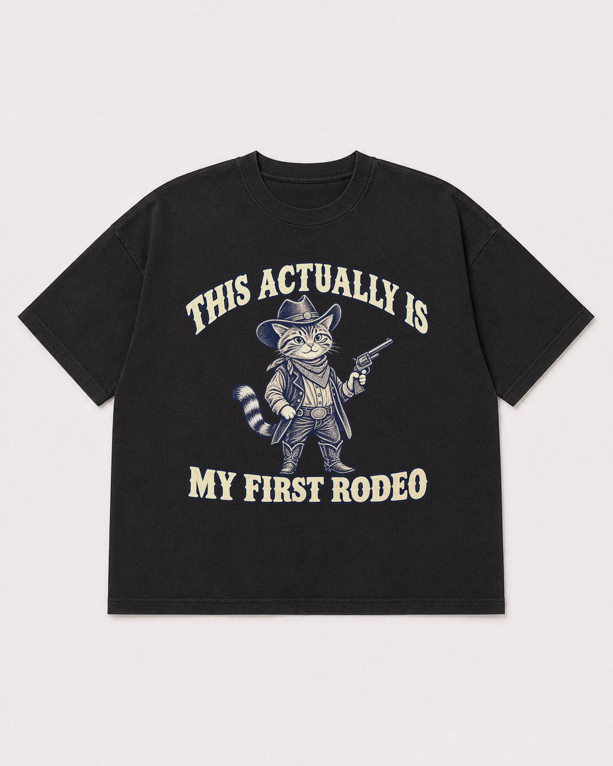 Mockup Boxy Heavyweight Tee Black product