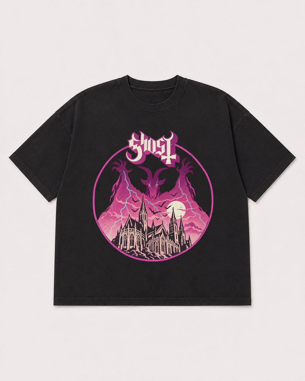 Mockup Boxy Heavyweight Tee Black product