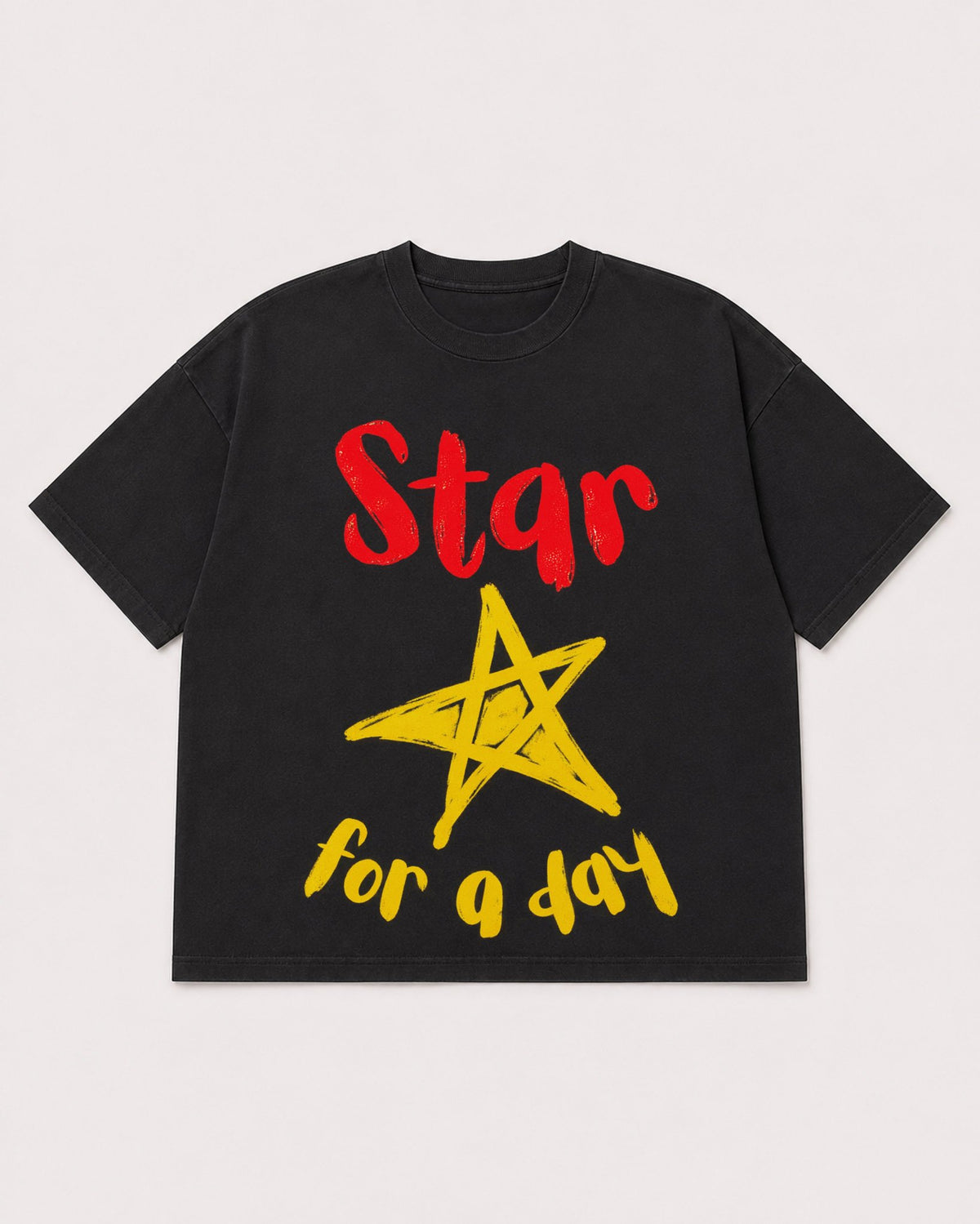 Mockup Boxy Heavyweight Tee Black product