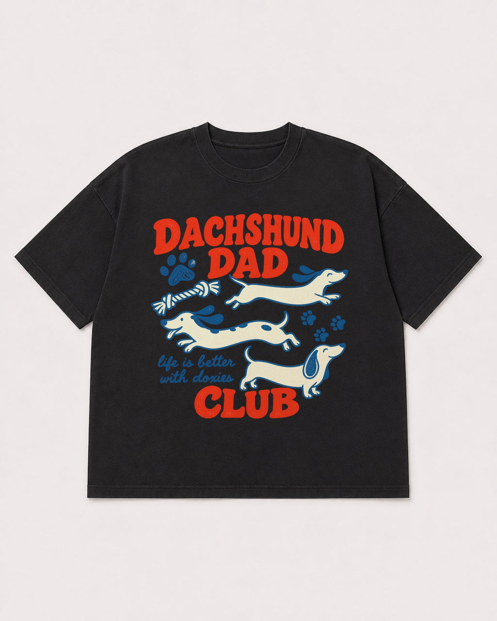 Mockup Boxy Heavyweight Tee Black product