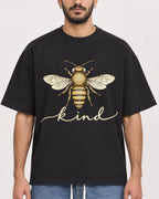Mockup Boxy Heavyweight Tee Black male close-up 07