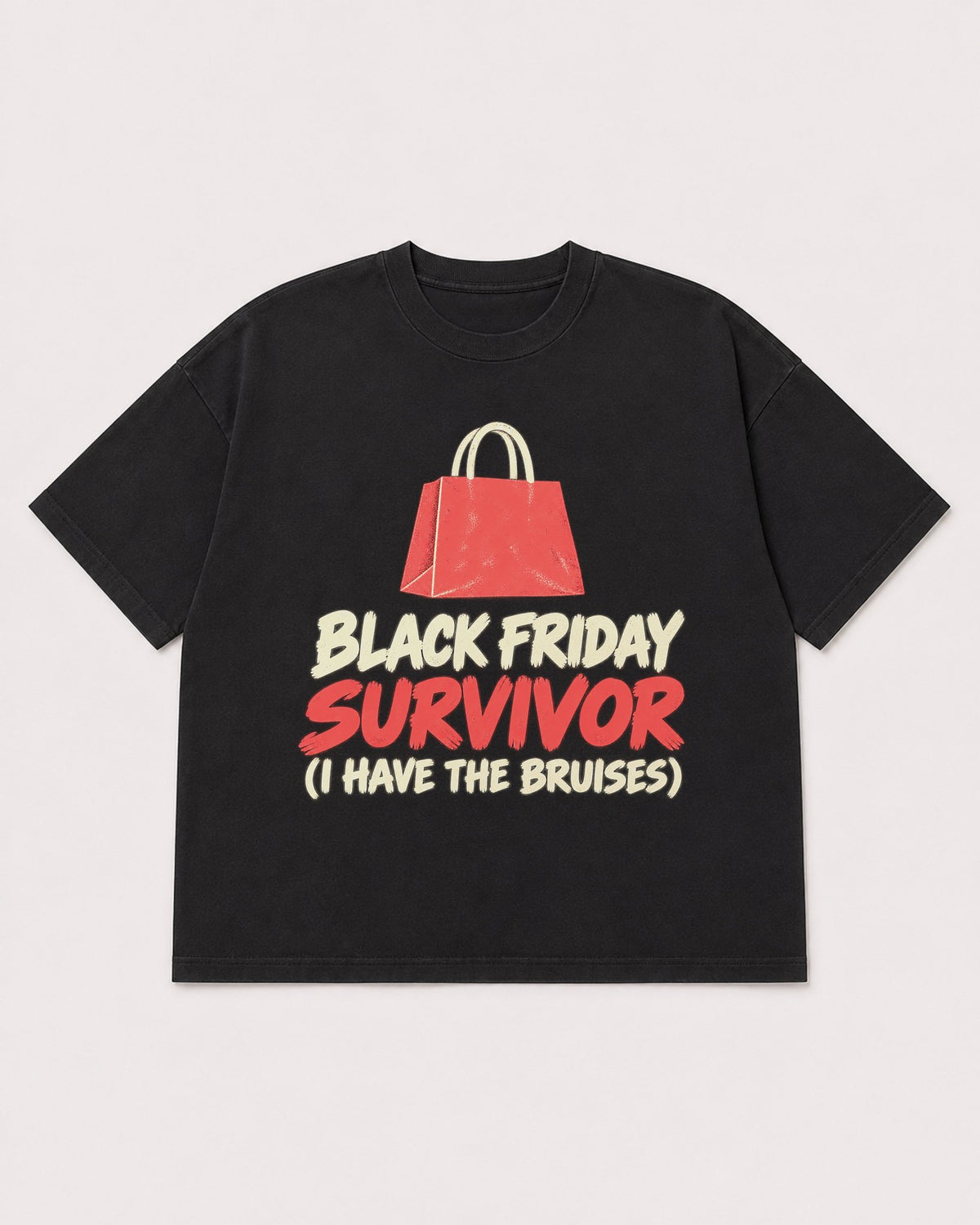 Mockup Boxy Heavyweight Tee Black product