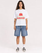 Mockup Boxy Heavyweight Tee White female full-body 06
