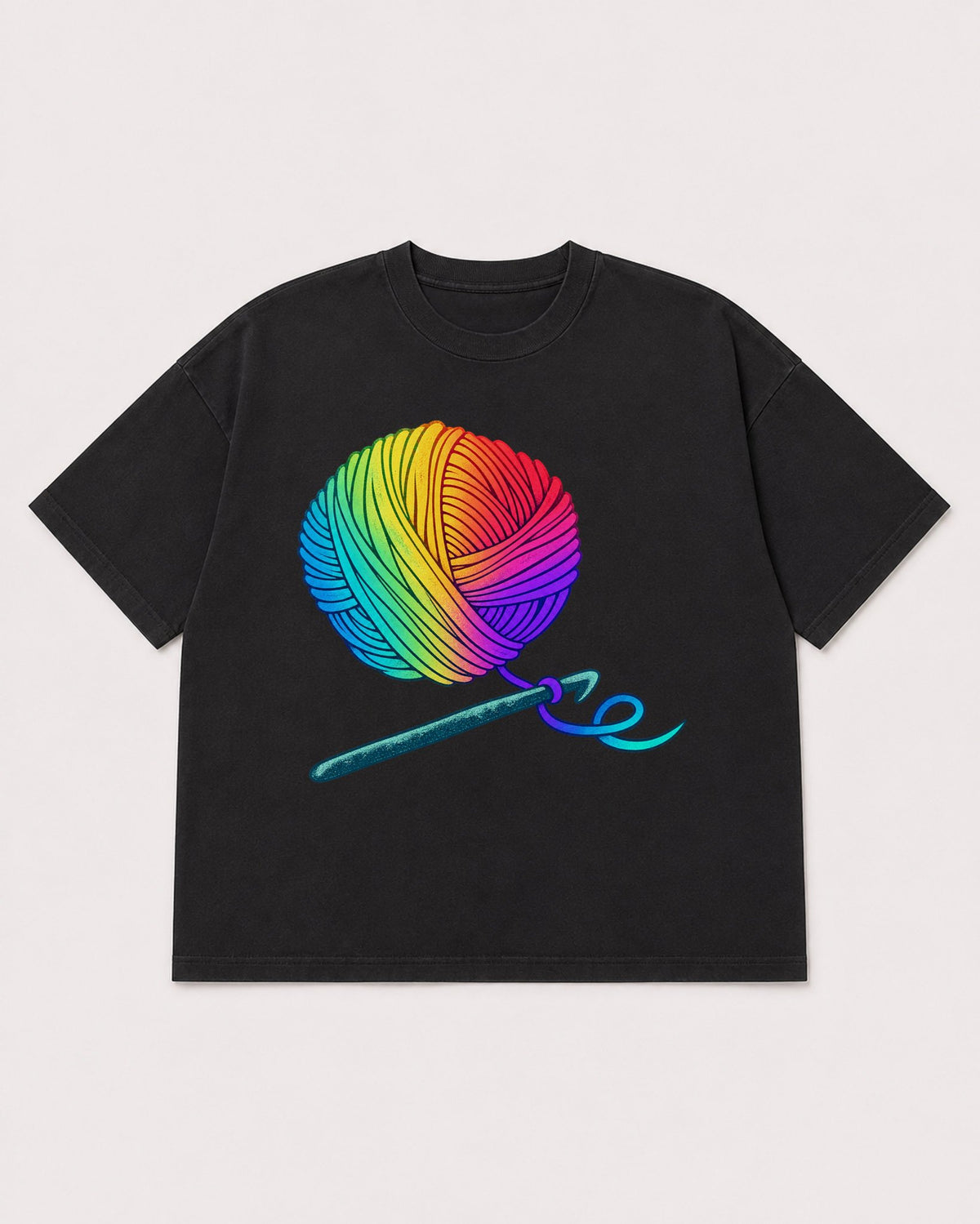 Mockup Boxy Heavyweight Tee Black product