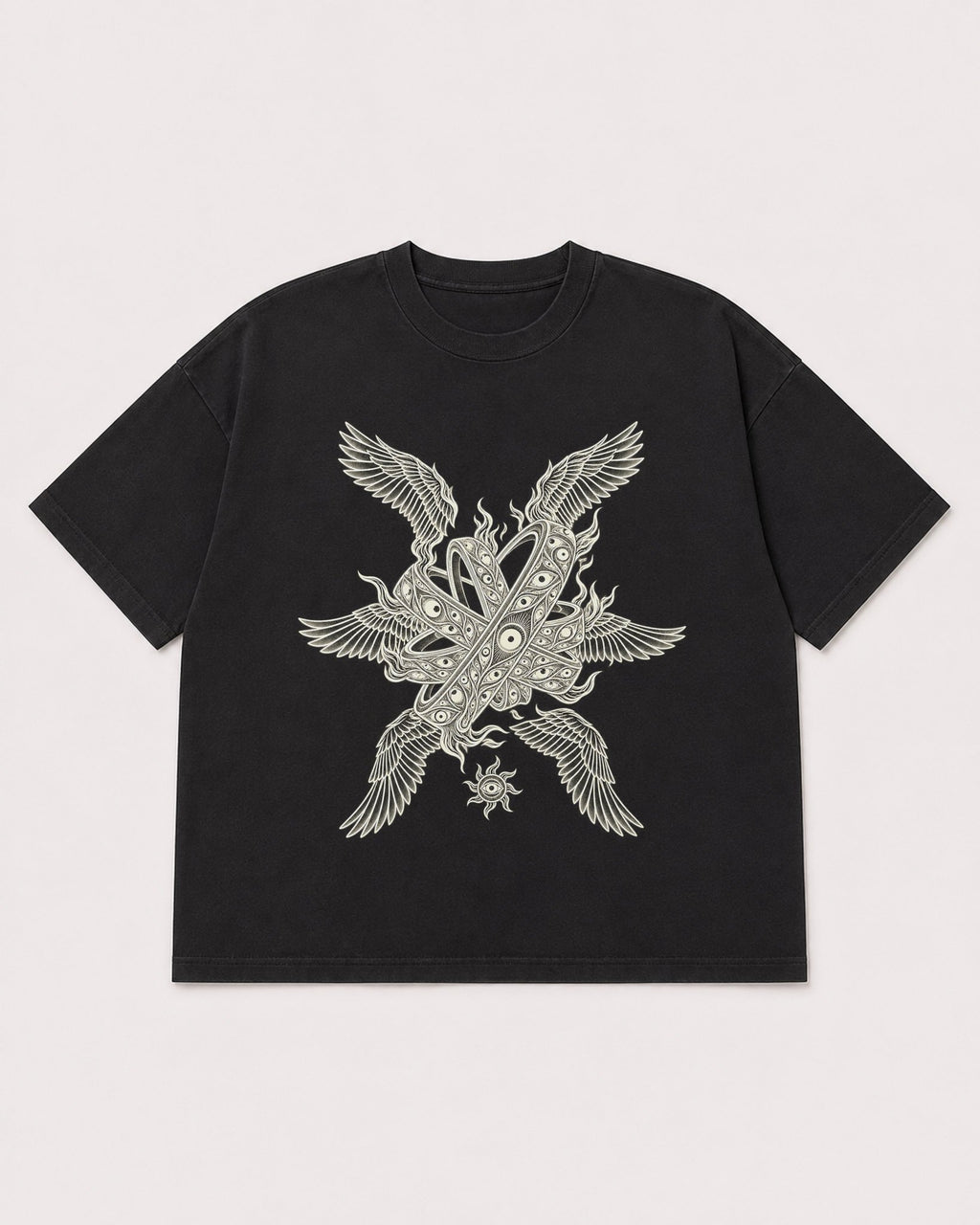 Mockup Boxy Heavyweight Tee Black product