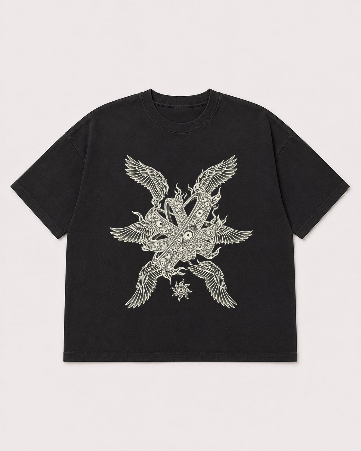 Mockup Boxy Heavyweight Tee Black product
