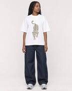 Mockup Boxy Heavyweight Tee White female full-body 04